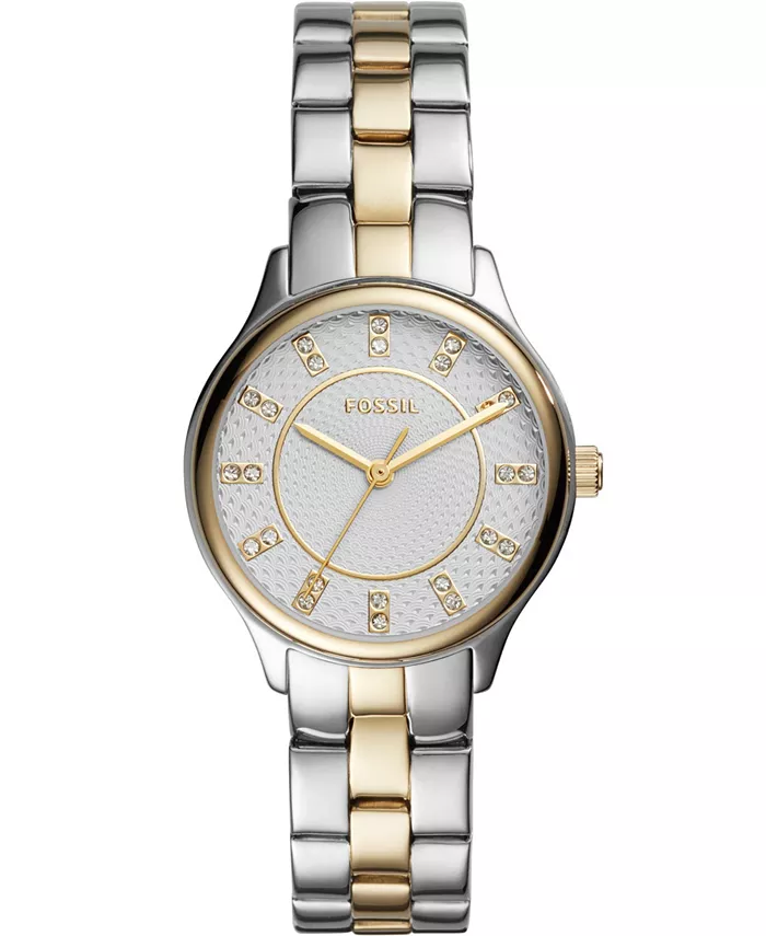 

Женские часы Modern Sophisticate с тремя стрелками, двухцветные, из нержавеющей стали, 30 мм Fossil