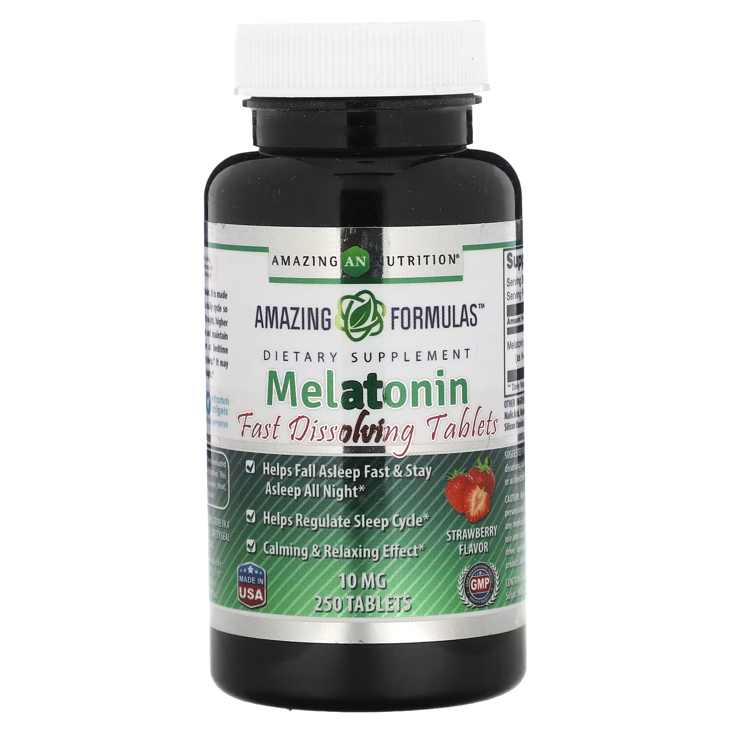 

Мелатонин Amazing Nutrition клубника, 250 таблеток