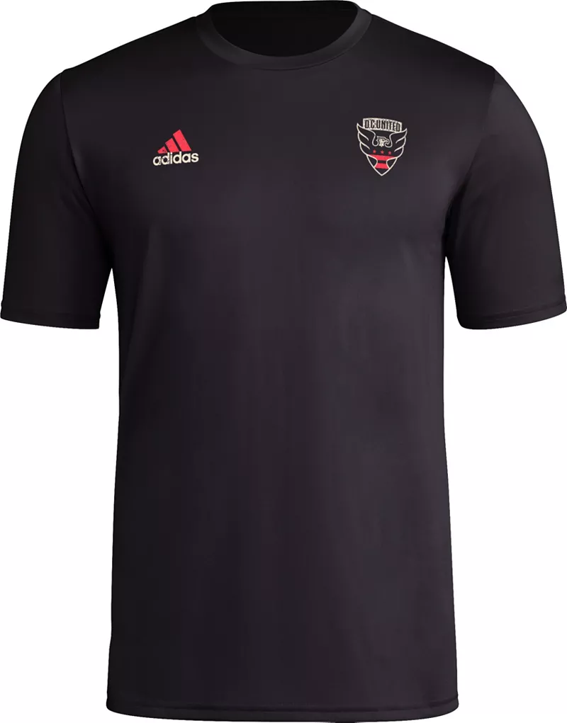 

Черная футболка Adidas Adult DC United 2024 Local Stoic