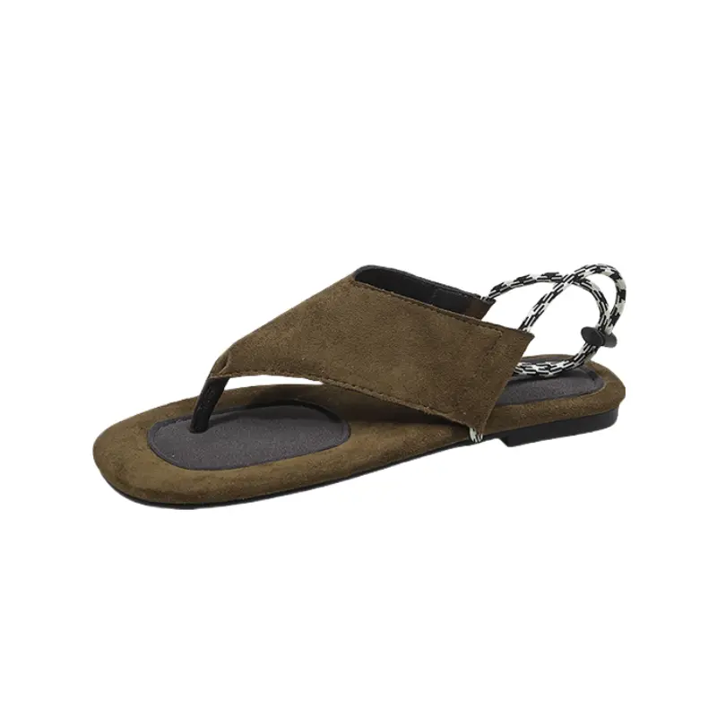 Alxnan Женские сандалии на одной застежке оливкового цвета, цвет Olive Green