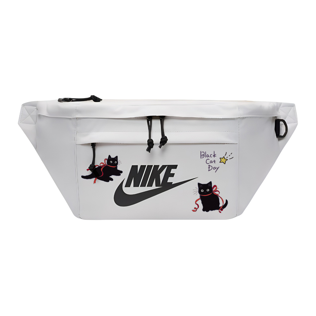 

Nike Одноплечевая набедренная сумка через плечо унисекс белая, Kitten Everyday