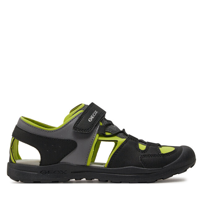 

Сандалии Geox J Vaniett Boy J455XA 015CE C0802 D Black/Lime, черный