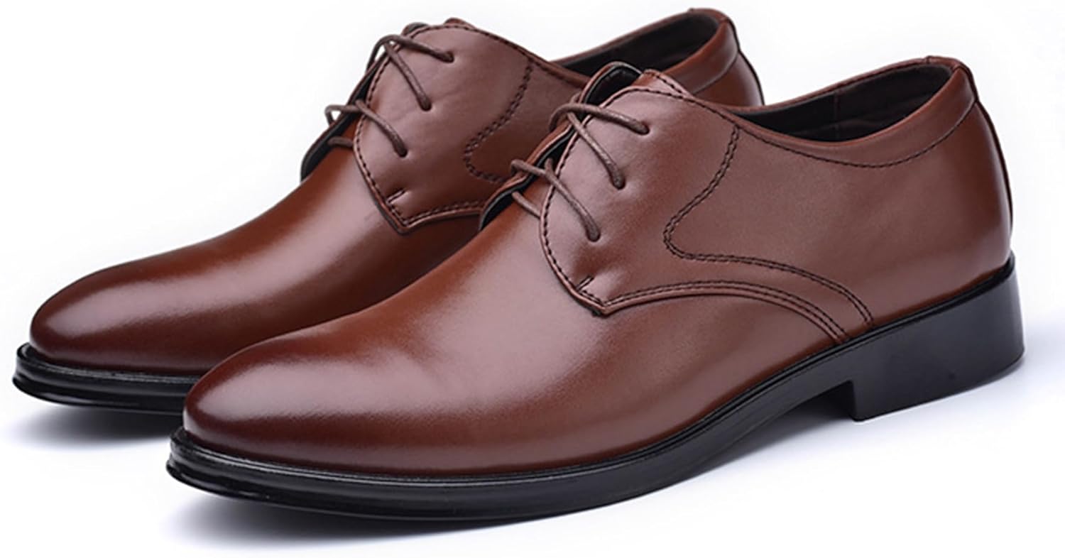 

Мужские туфли-оксфорды ADMLZQQ с шнуровкой для деловых, официальных мероприятий и свадеб, удобная обувь, коричневый