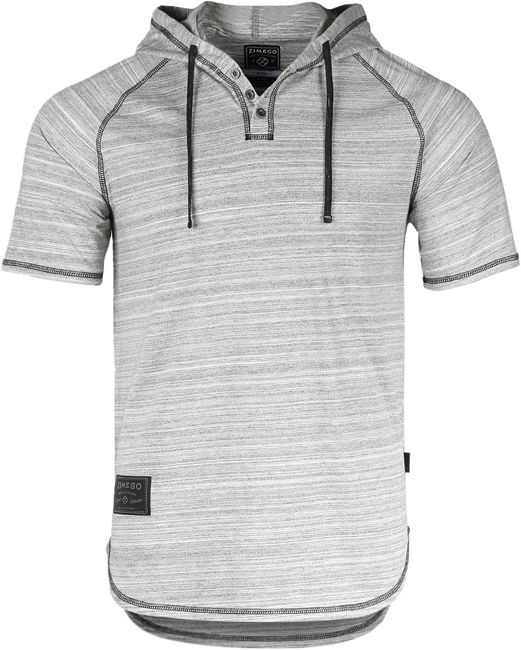 

ZIMEGO мужская худи с капюшоном и цветными блоками