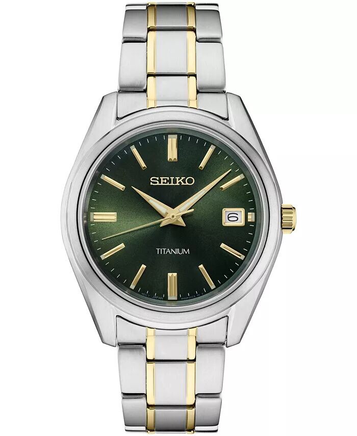 

Мужские двухцветные титановые часы-браслет Essential 40 мм Seiko