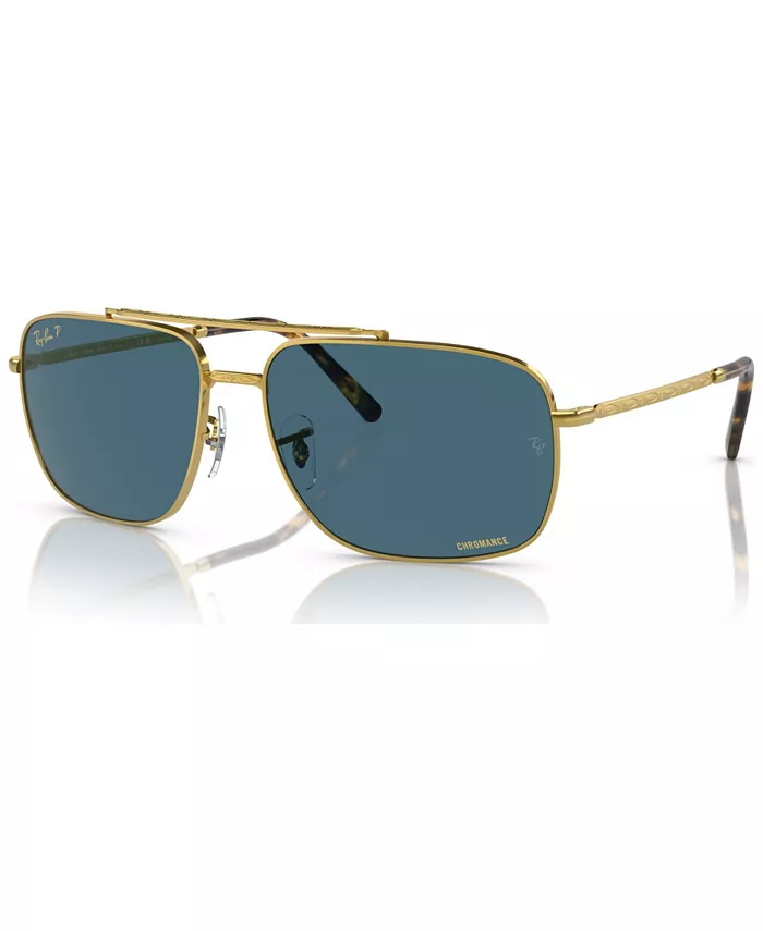 

Унисекс поляризованные солнцезащитные очки, RB3796 Chromance Ray-Ban, золотой