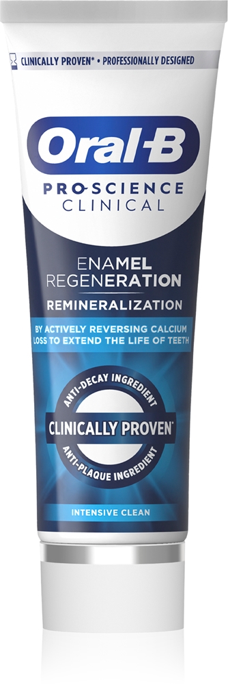 

Зубная паста Pro Science Clinical Intensity Clean с реминерализующей формулой Oral-B, 75 мл