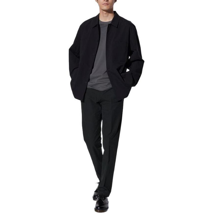 Повседневные брюки мужские Uniqlo, оливковый — фото 3