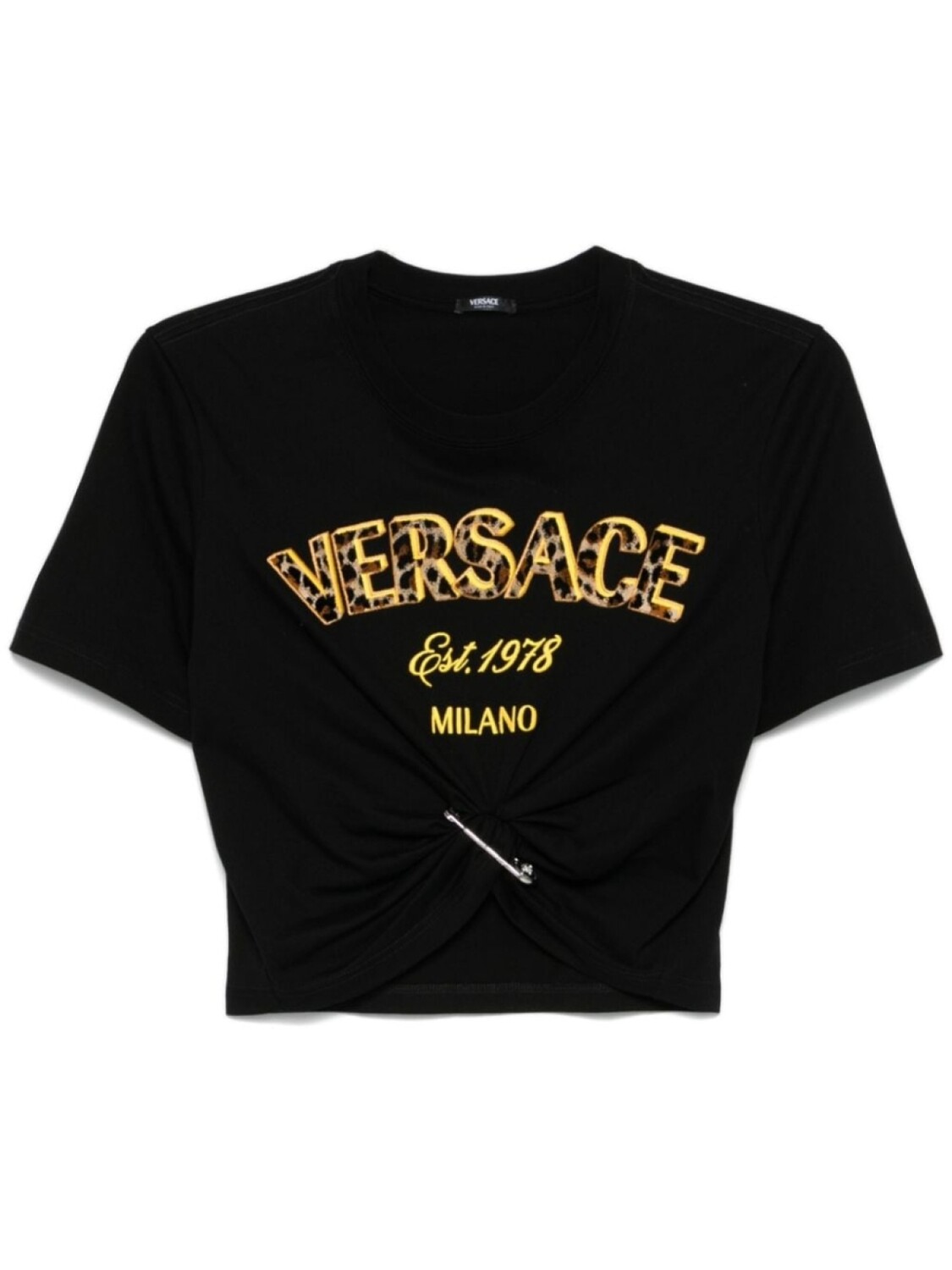 

Versace футболка с логотипом, черный