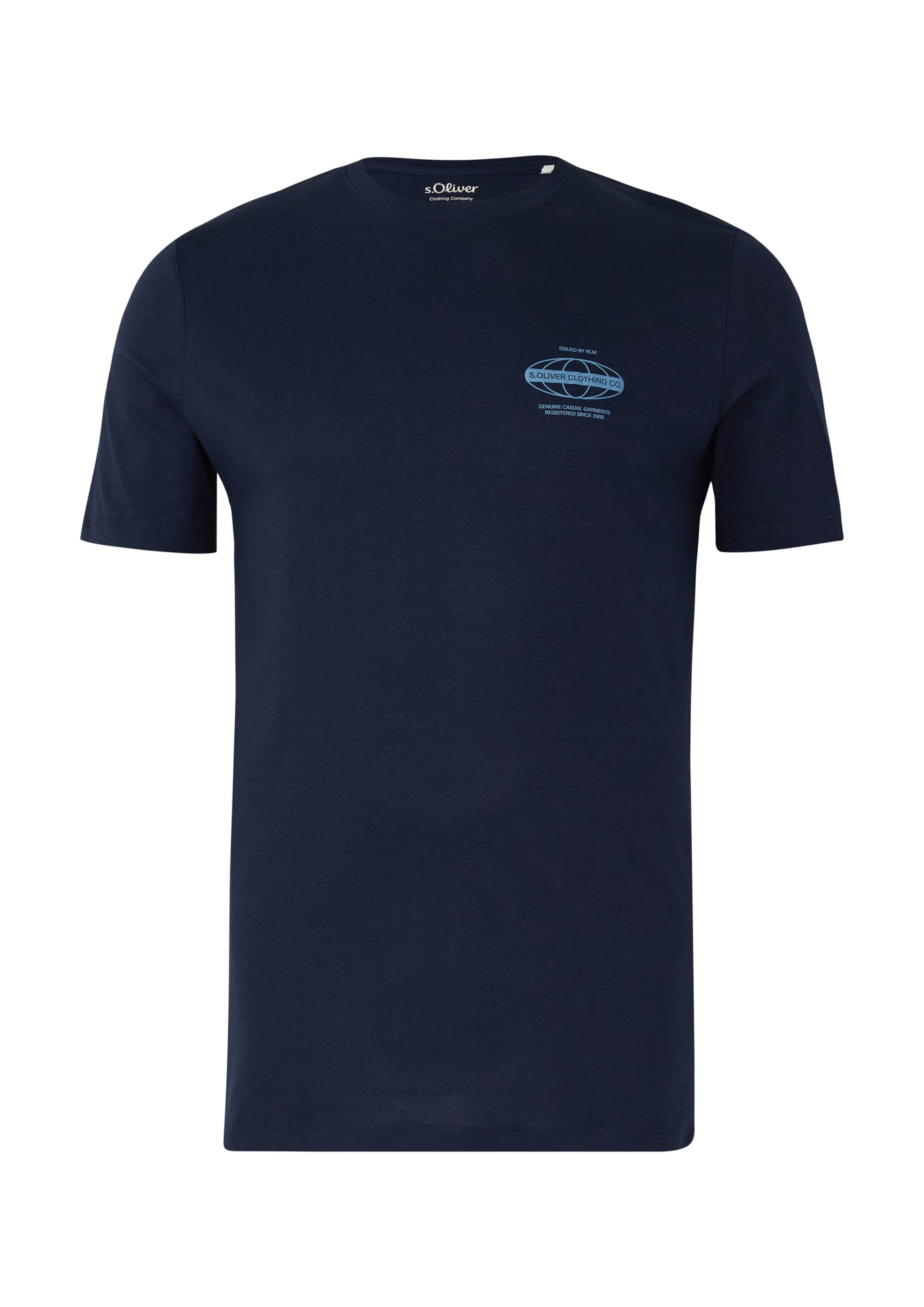 

s.Oliver Футболка в синем, темно-синем цвете