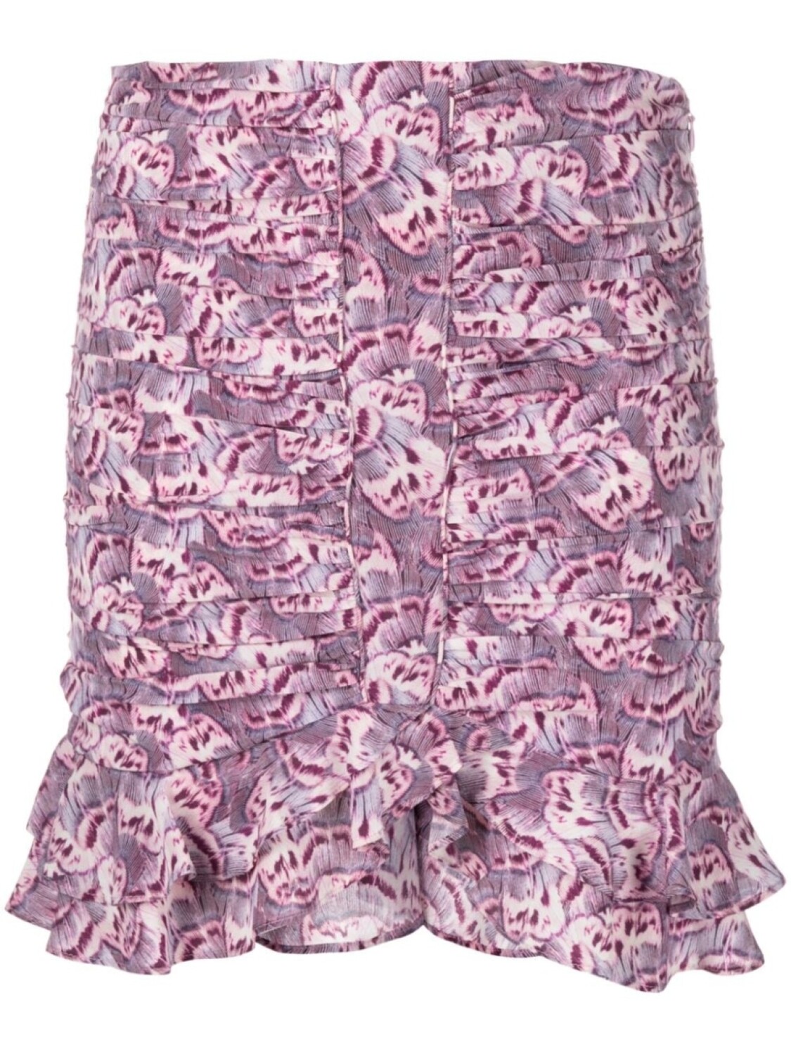 

ISABEL MARANT юбка мини Milendi со сборками, фиолетовый