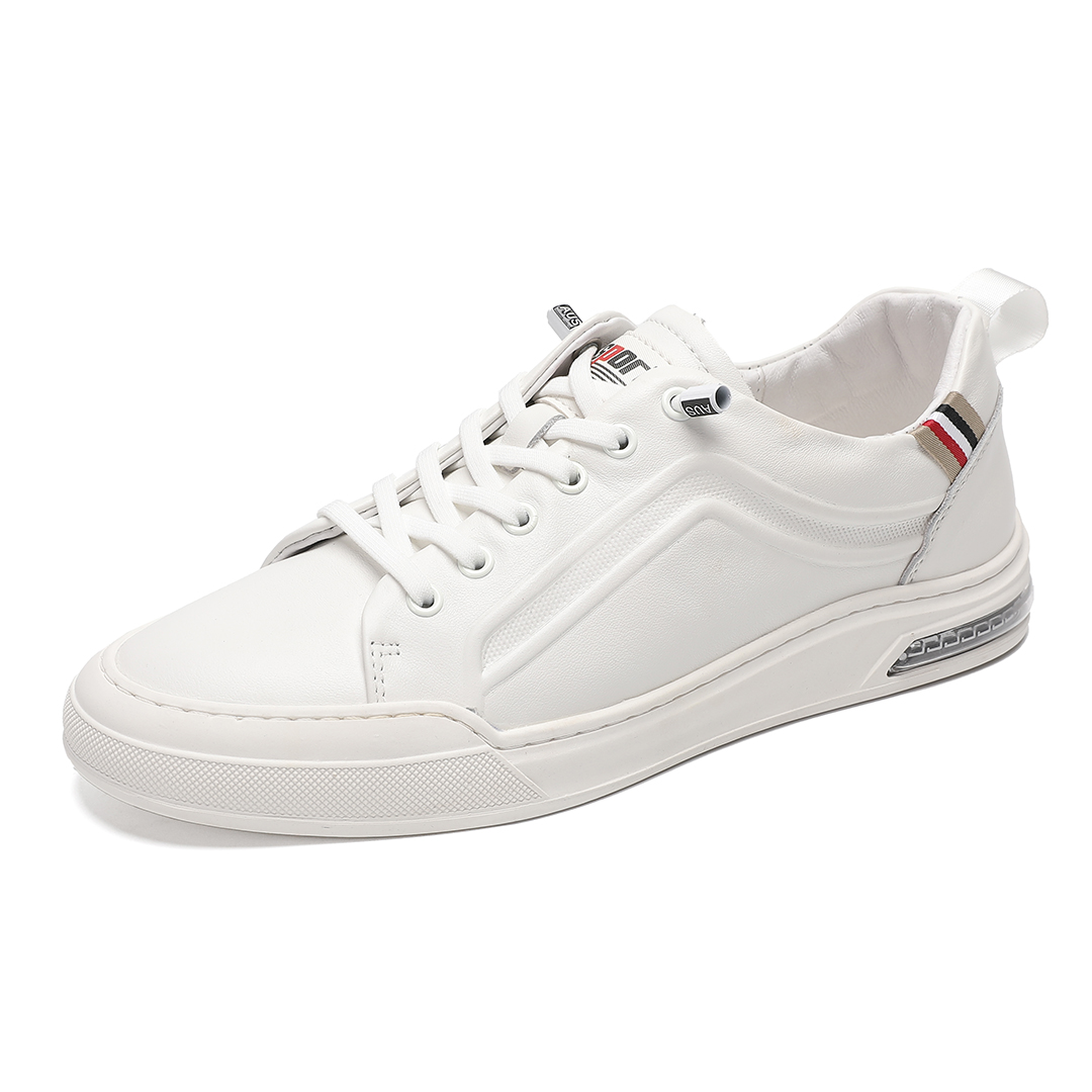 

LEXON Амортизирующие износостойкие низкие скейтерские кроссовки мужские белые, цвет White