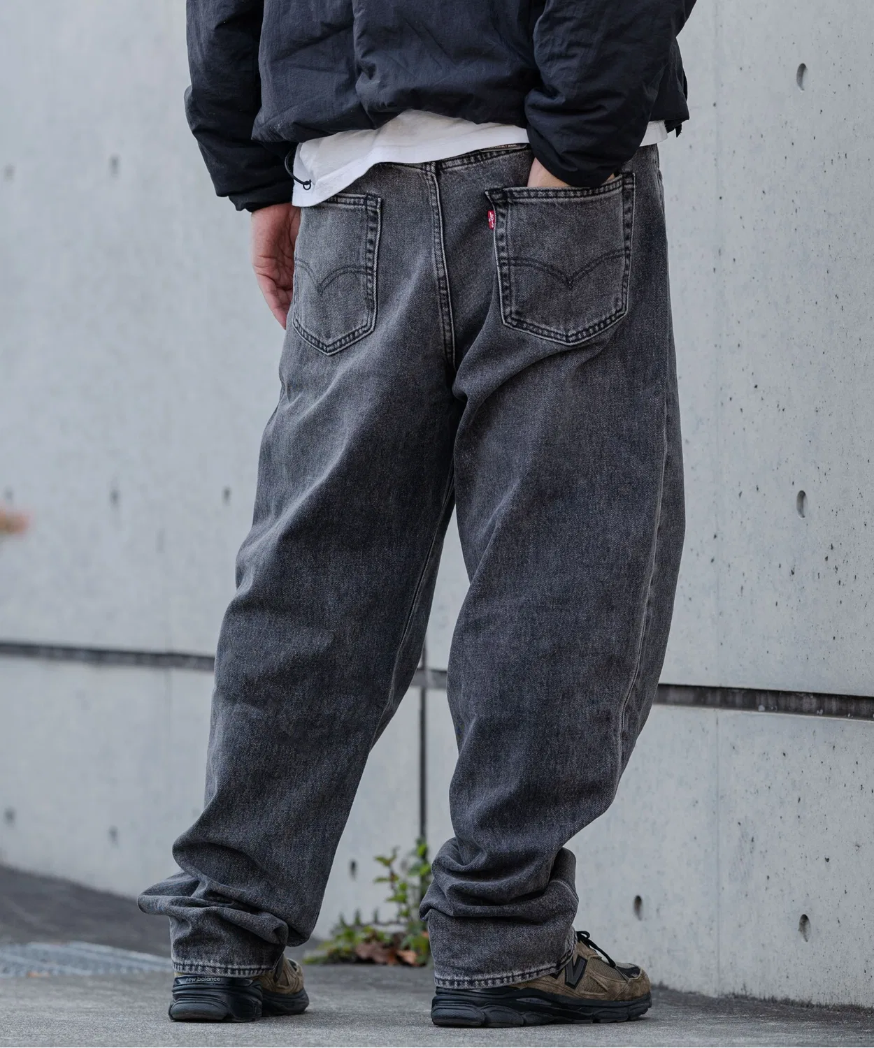 Джинсы свободного кроя Levi's 568 STAY LOOSE, чёрные
