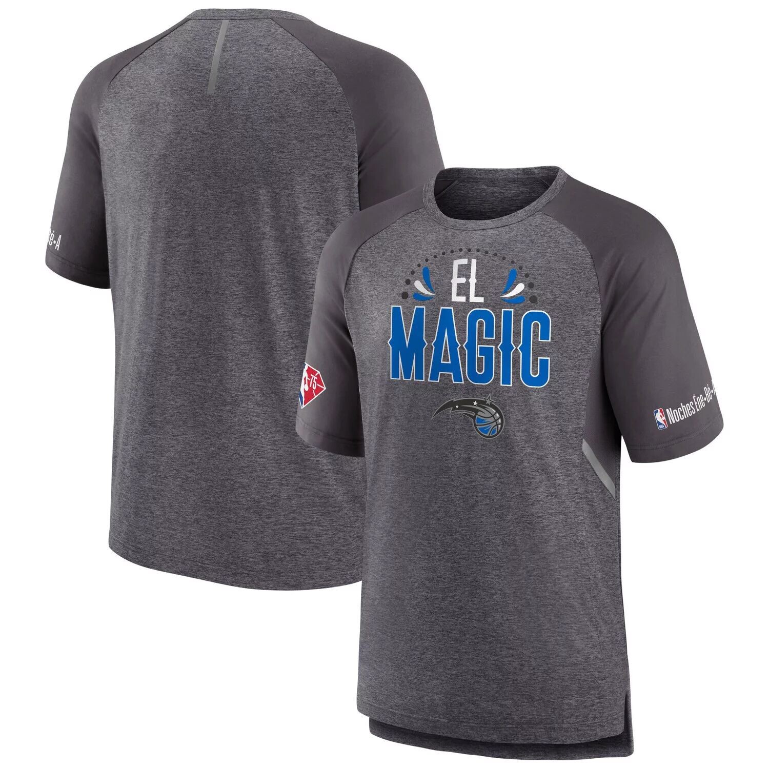 

Мужская фирменная серая футболка Orlando Magic 2022 Noches Ene-Be-A Core Shooting реглан Fanatics, Серый, Мужская фирменная серая футболка Orlando Magic 2022 Noches Ene-Be-A Core Shooting реглан Fanatics
