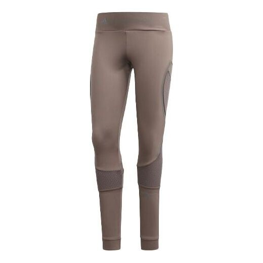 

Брюки p ess tight logo printing leggings grey/brown Adidas, коричневый