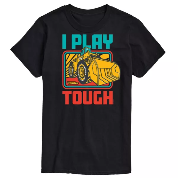 

Мужская футболка I Play Tough с принтом Tonka, черный