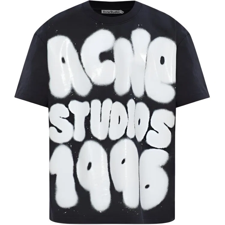 Футболка 1996 Sprayed Crewneck Acne Studios, Black