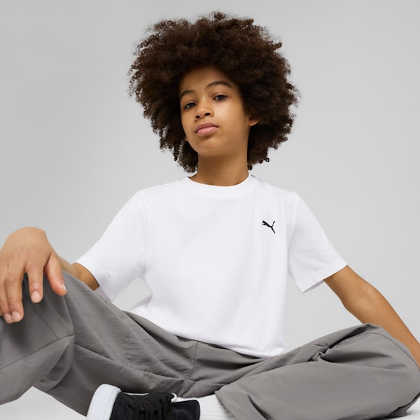 

Футболка для больших детей Puma Wardrobe Essentials, белый