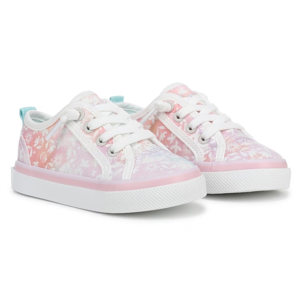 

Детские кеды без шнуровки Blowfish Malibu Cove-T для малышей, pink multi twill fabric