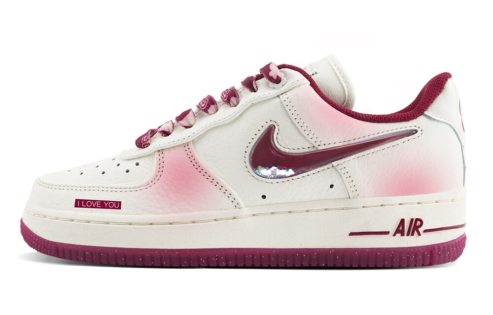 

Кроссовки Nike Air Force 1 Skateboarding Shoes Women's Low-top White/pink, белый