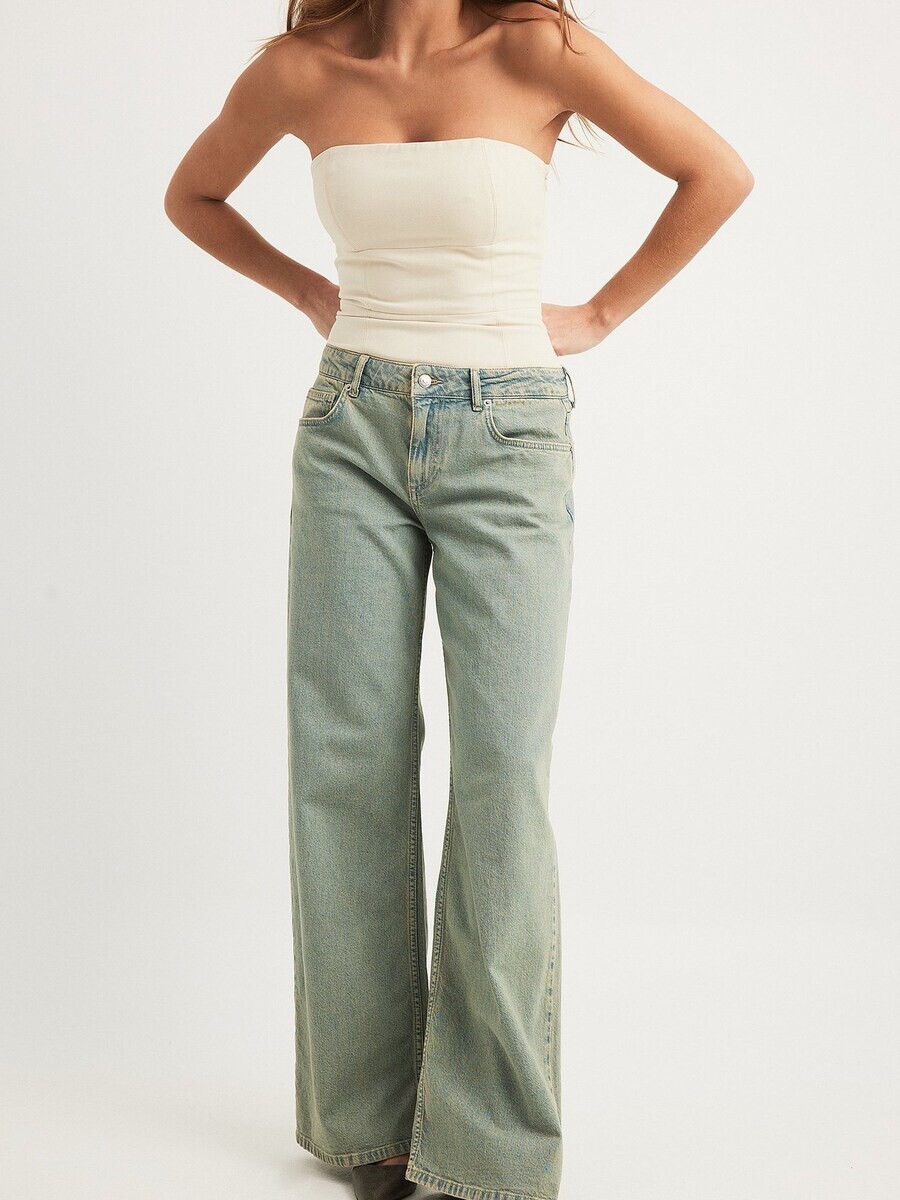 

Джинсы NA-KD Wide leg Jeans, светло-синий