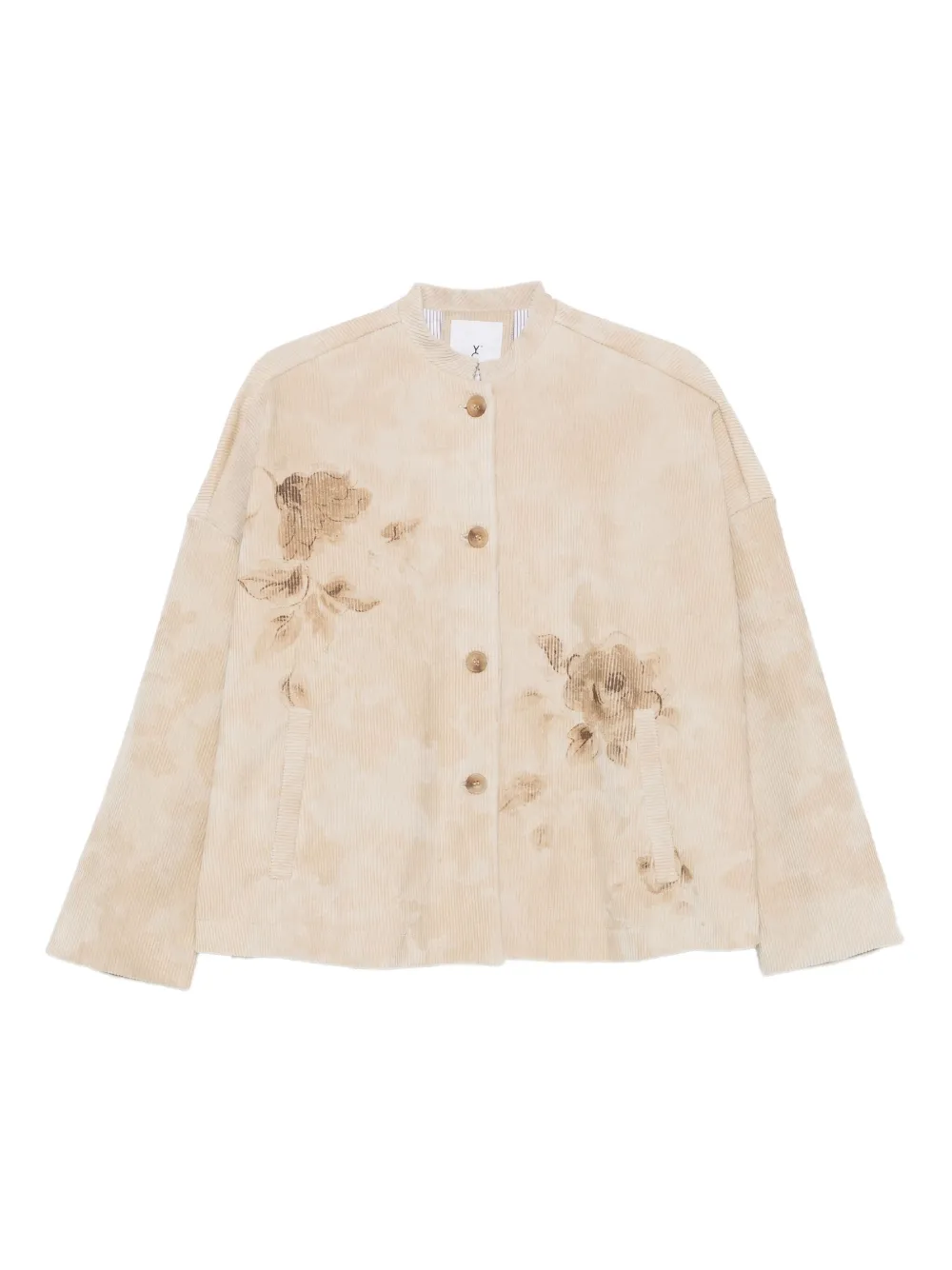 

Вельветовая куртка с принтом Why Ci, нейтральный