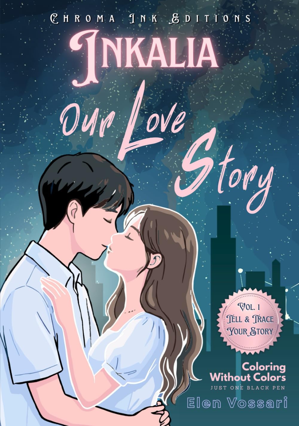 

Inkalia Tell & Trace Your Story: Our Love Story: Create Your Own Graphic Novel with Blank Speech Bubbles & Traceable Anime Art. A Unique Date Night Activity Book for Couples to Draw their Romance (Independently published)