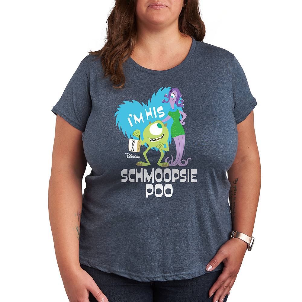 

Футболка с рисунком Disney/Pixar's Monsters Inc. Plus Schmoopsie Poo, цвет Heather Blue