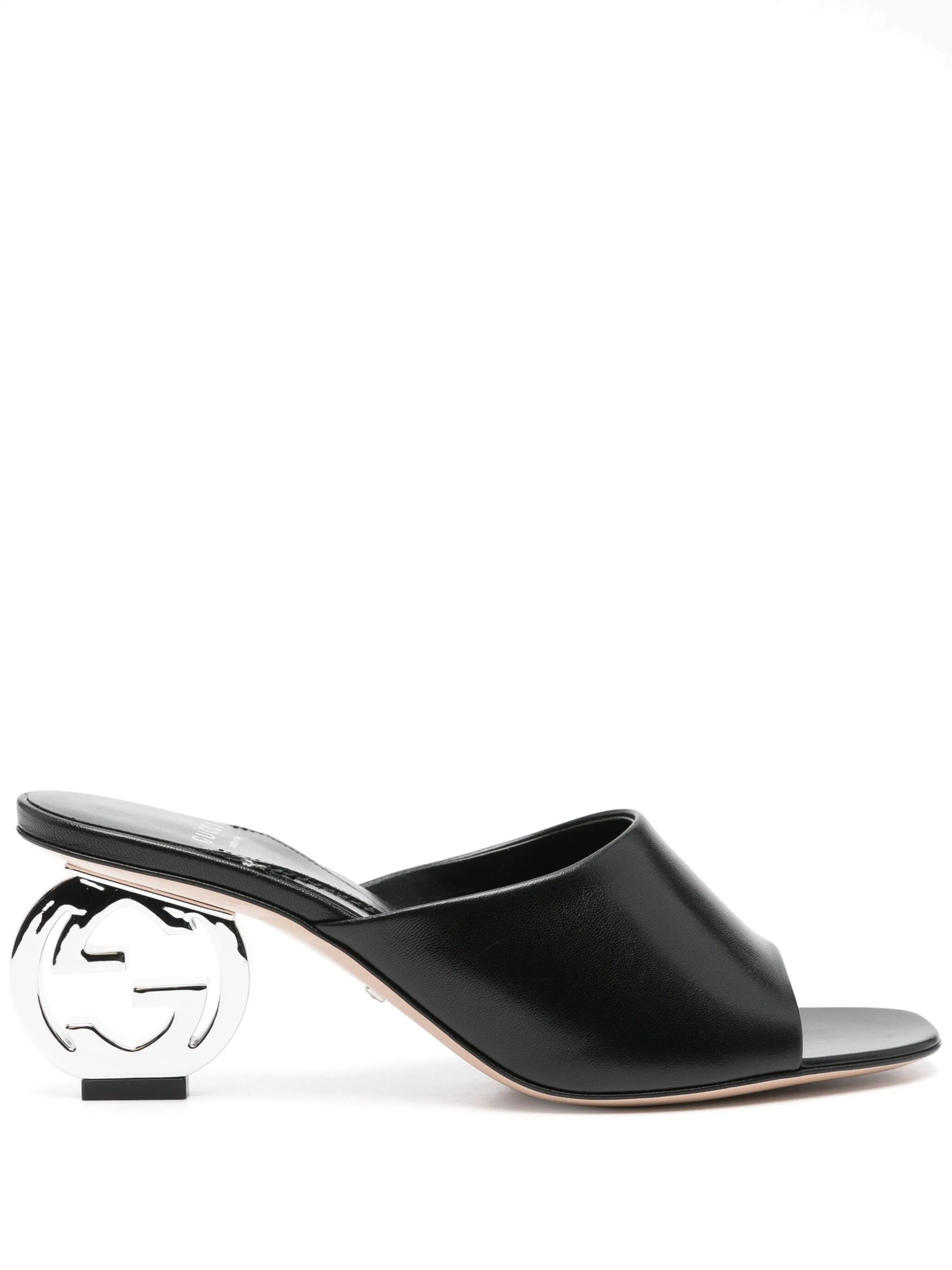 Мюли с логотипом Interlocking G Gucci, черный