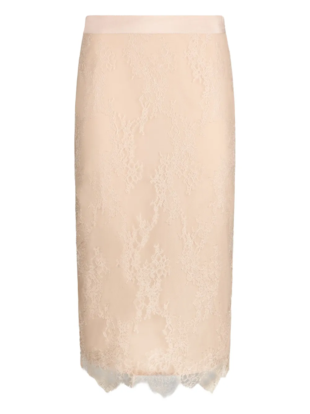 

Кружевная юбка миди с фестонами LIU JO, нейтральный