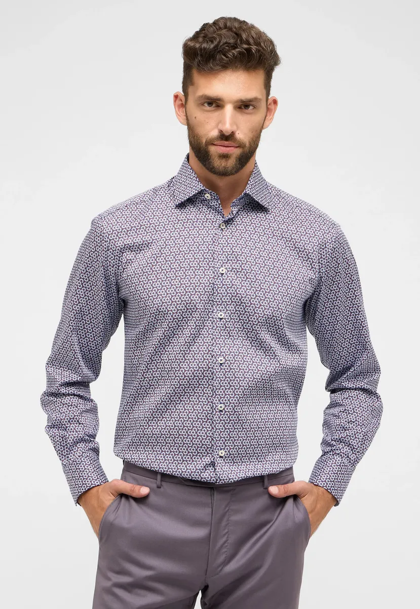 

Рубашка Eterna с длинными рукавами "COMFORT FIT", красный