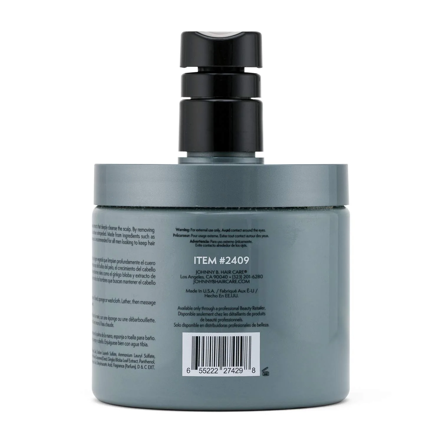 Шампунь для роста волос JOHNNY B. Professional Grow Hair Shampoo, унция. 473 мл (1 шт.) — фото 3