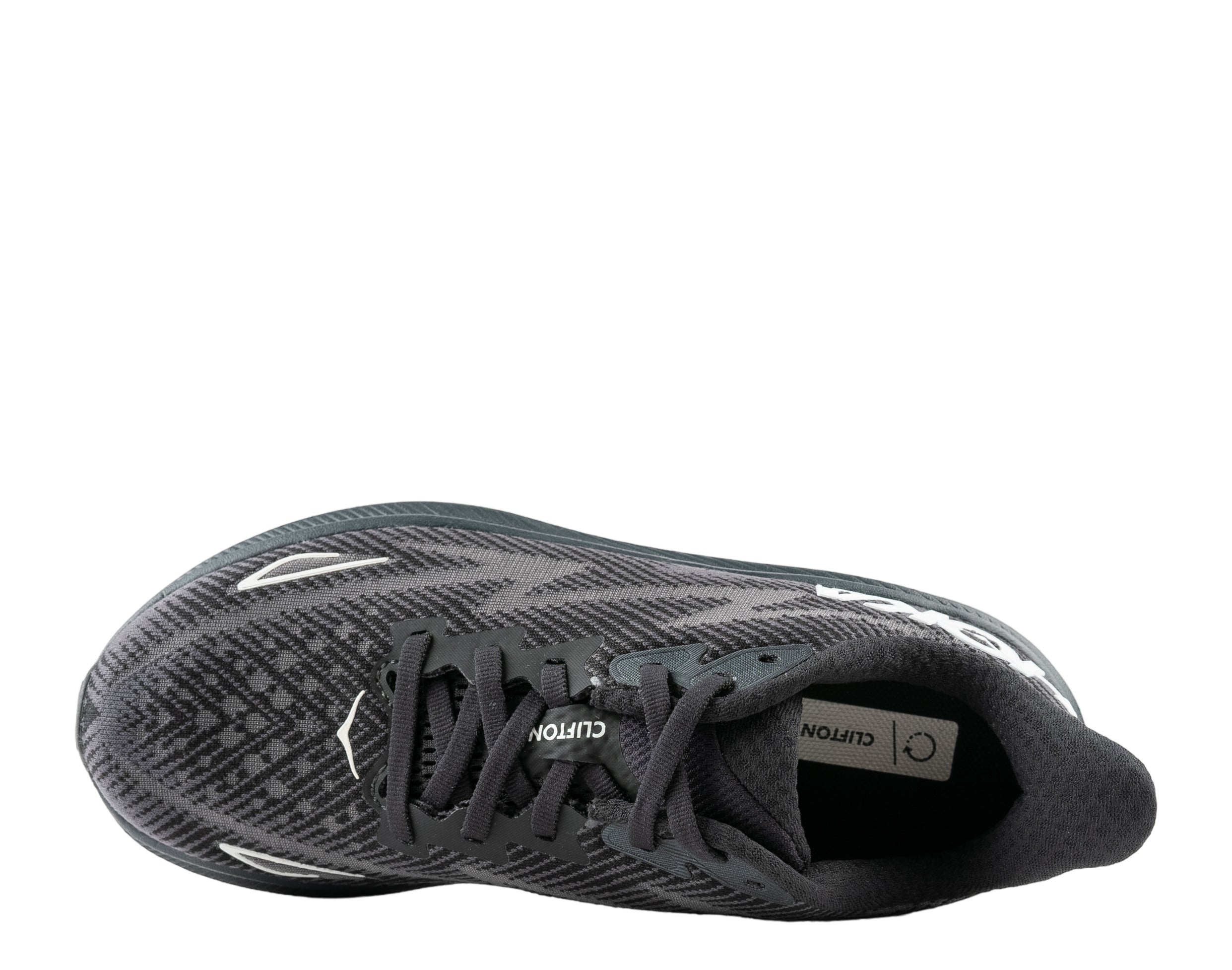 Кроссовки для бега Hoka Clifton 9 Black/White женские 1127896-BWHT — фото 4