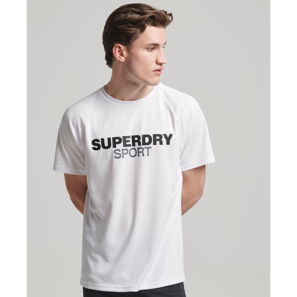 

Футболка с коротким рукавом Superdry Train Active Logo, белый