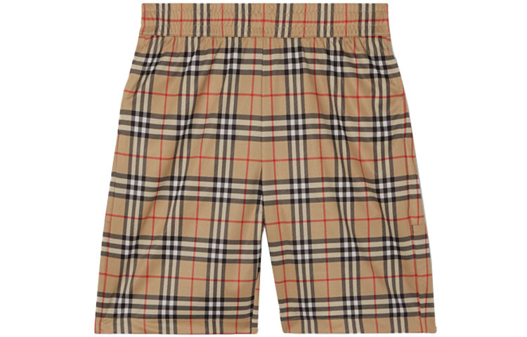 

Шорты Burberry винтажные клетчатые, песочный