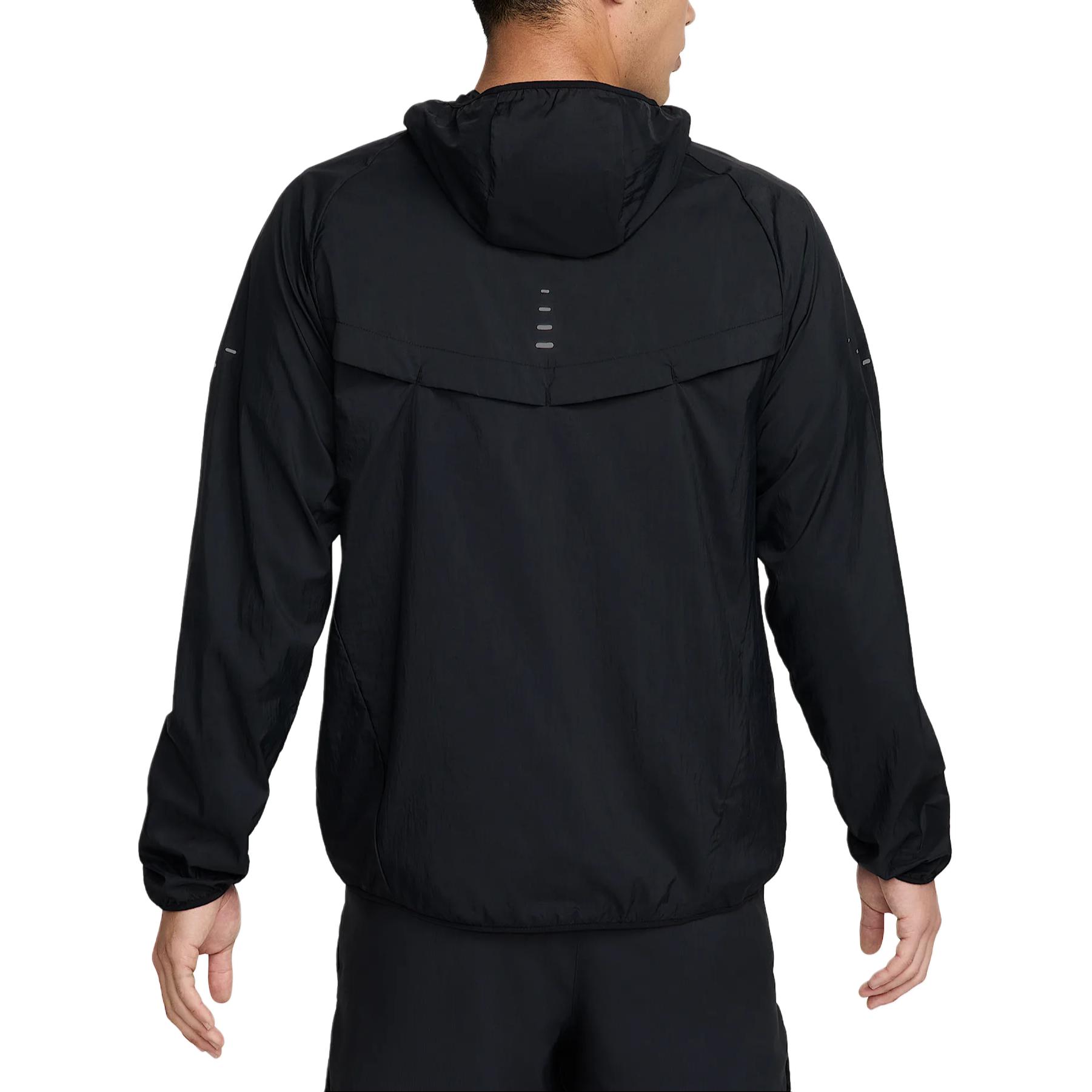 Nike Мужская ветровка для бега с защитой от ультрафиолета, Black — фото 3