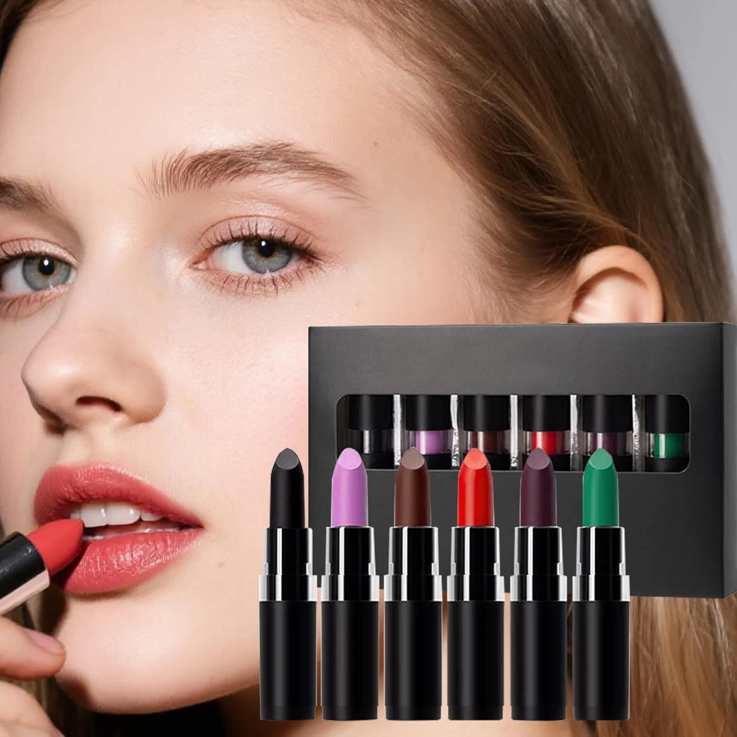 Набор губной помады Lip Collar Set для косплея, матовая отделка — фото 3