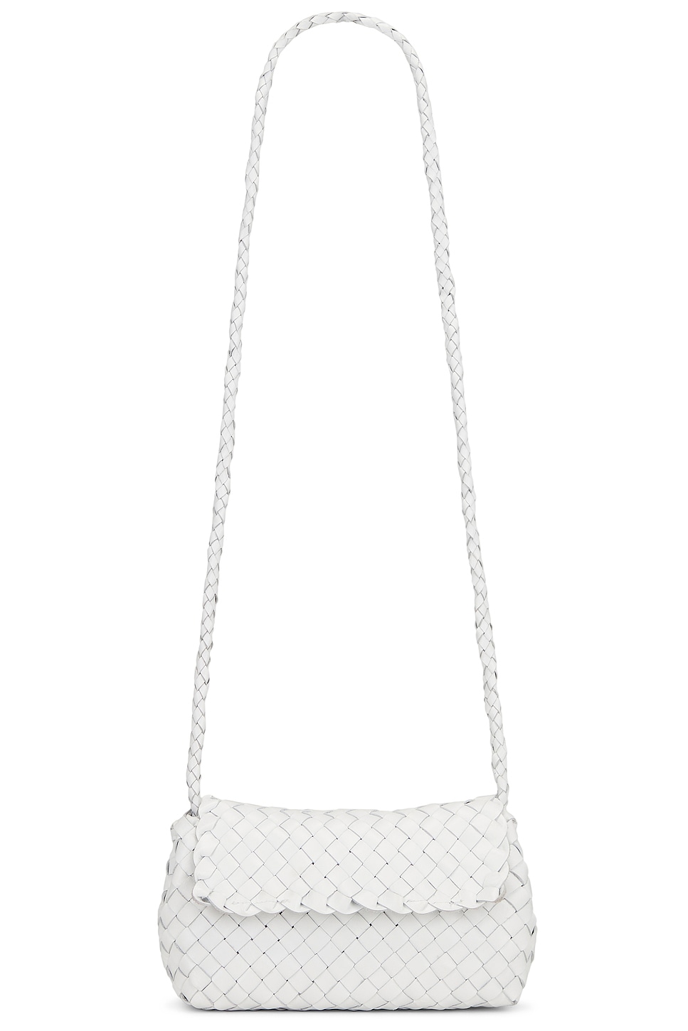 

Мини-сумка на плечо с плетеным узором Vinnie Loeffler Randall, white