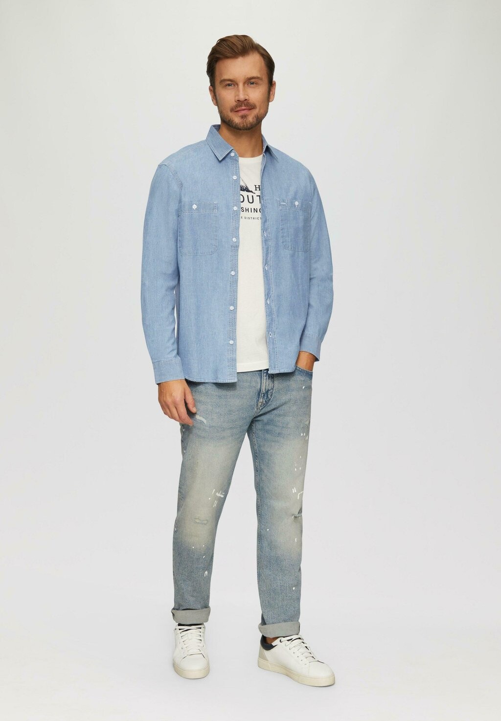 

Рубашка REGULAR FIT s.Oliver, деним