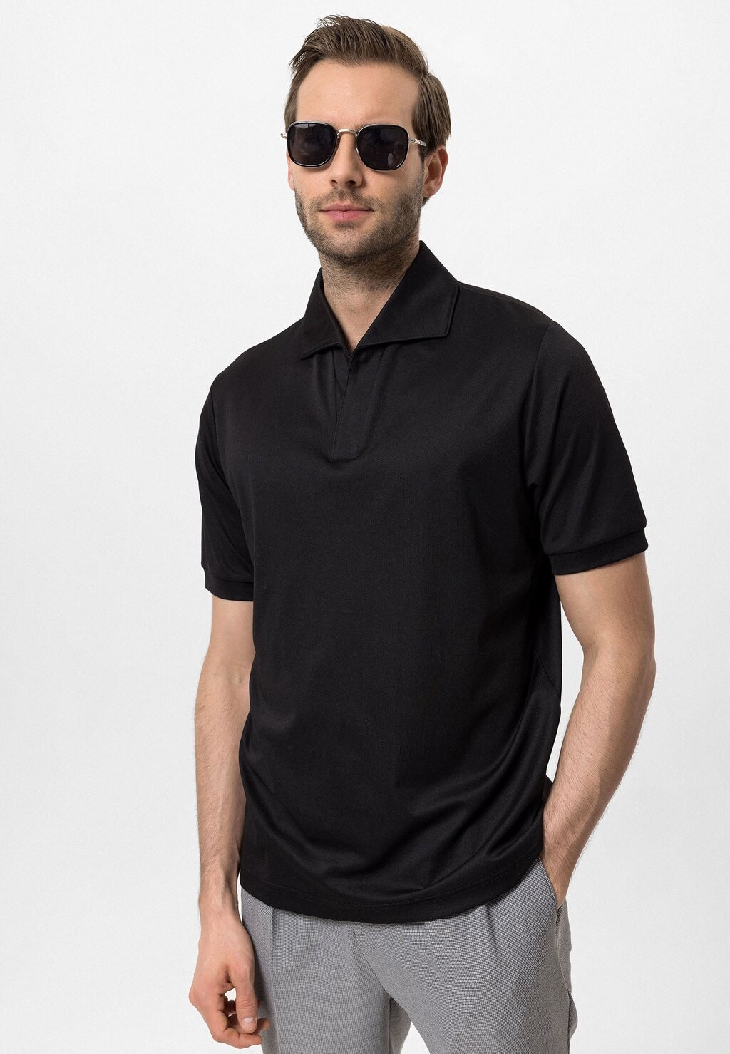 

REGULAR FIT Bogota Antioch, Рубашка-поло черный