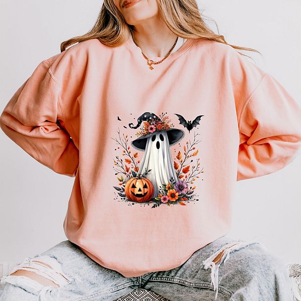 

Свитшот женский Spooky ghost black hat, легкий, окрашенный в готовом виде Simply Sage Market, Peachy, Черный, Свитшот женский Spooky ghost black hat, легкий, окрашенный в готовом виде Simply Sage Market, Peachy