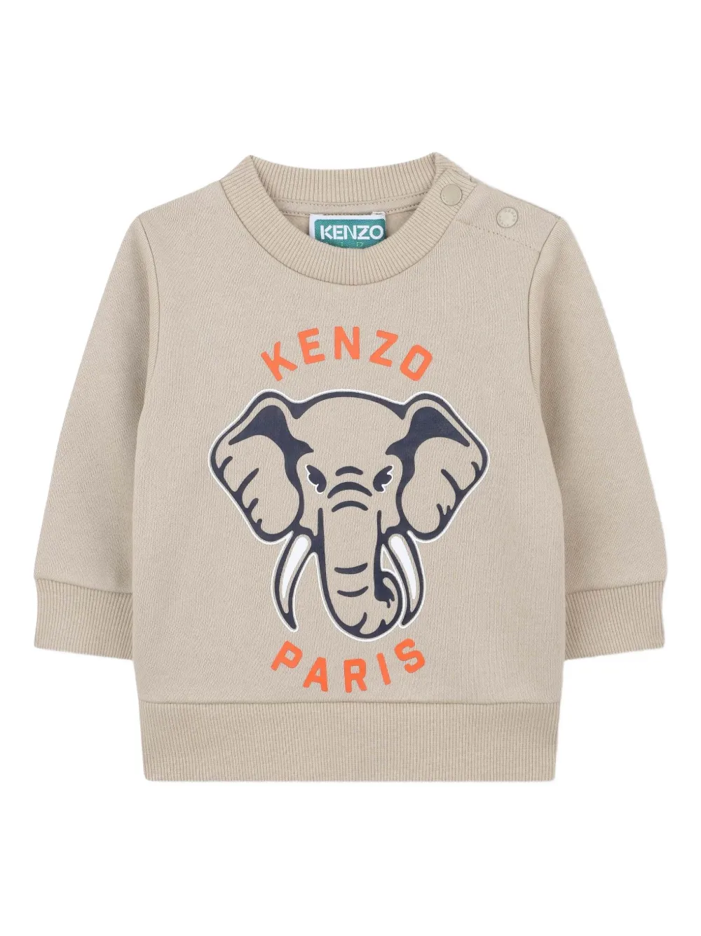 Спортивный костюм с логотипом Kenzo Kids, нейтральный — фото 3