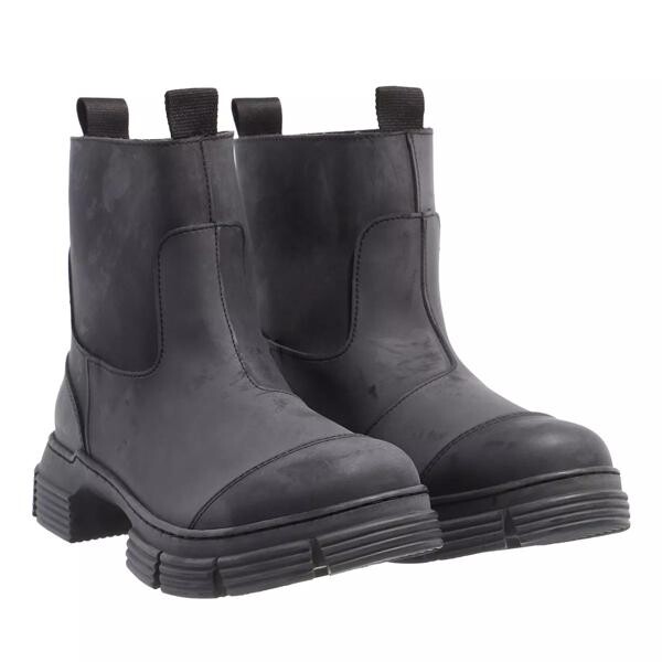

Сапоги recycled rubber Ganni, черный