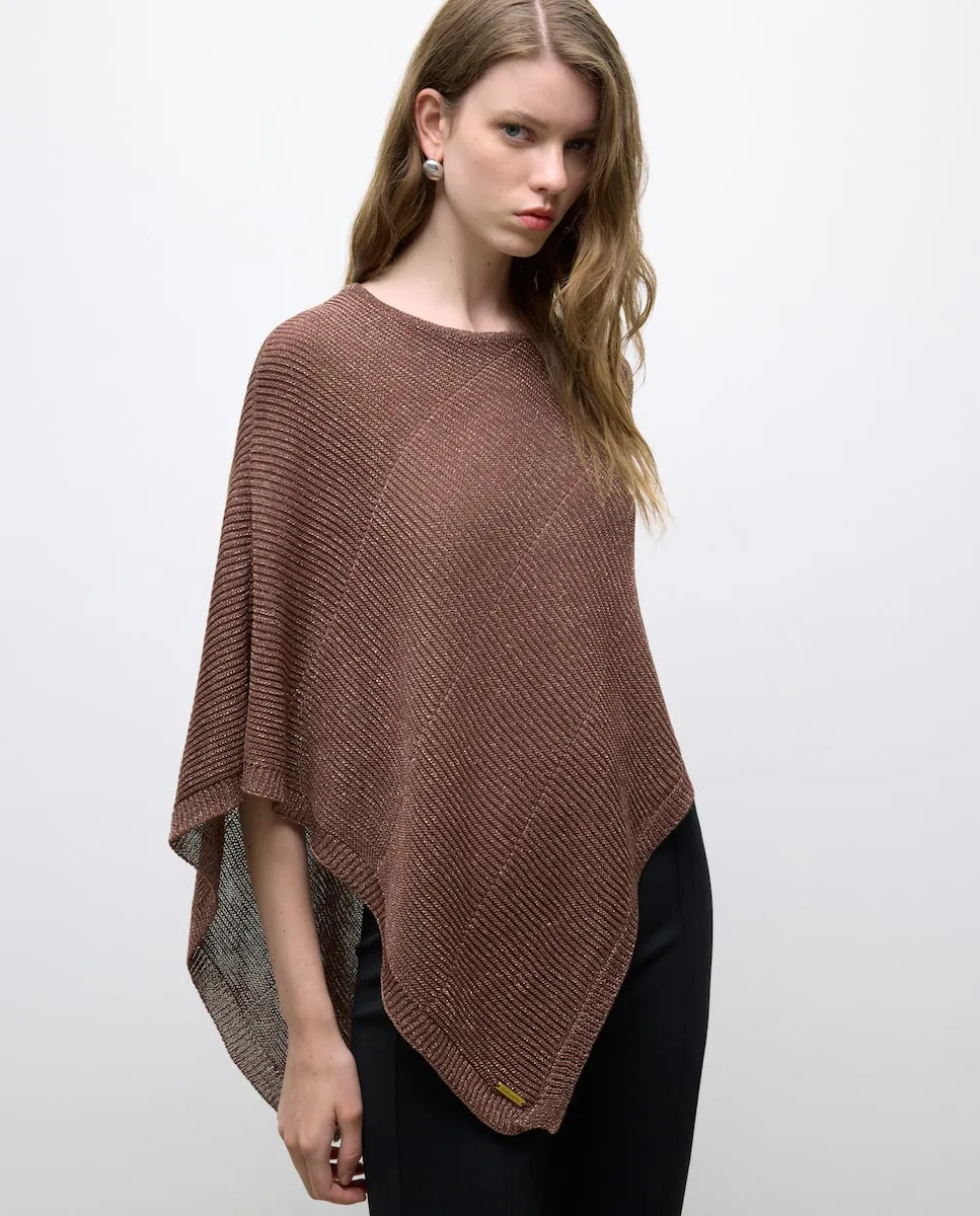 

Металлическое трикотажное пальто Tintoretto, коричневый