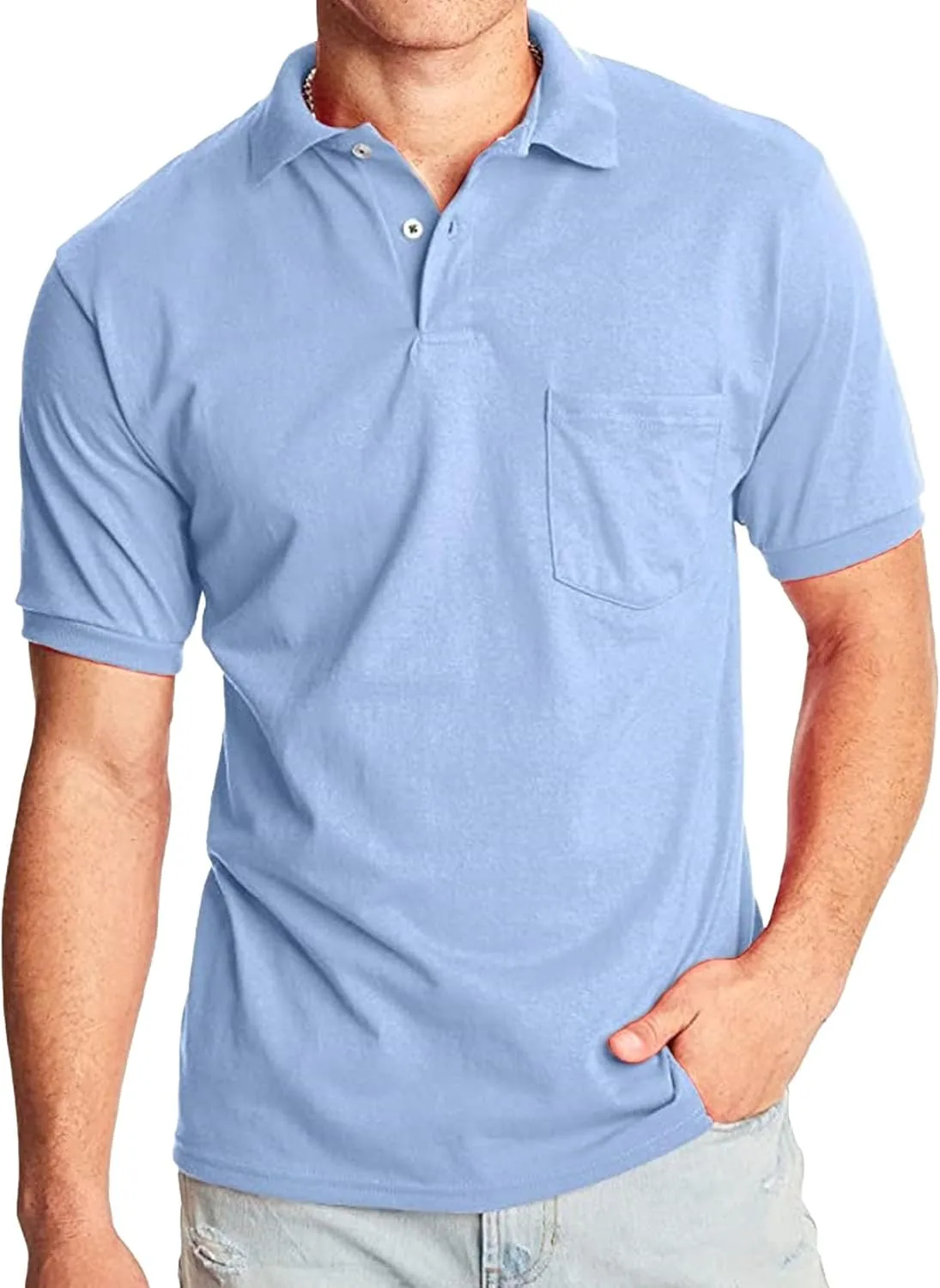 

Мужская поло Plus Size Relaxed Fit с карманом Maiyifu-GJ