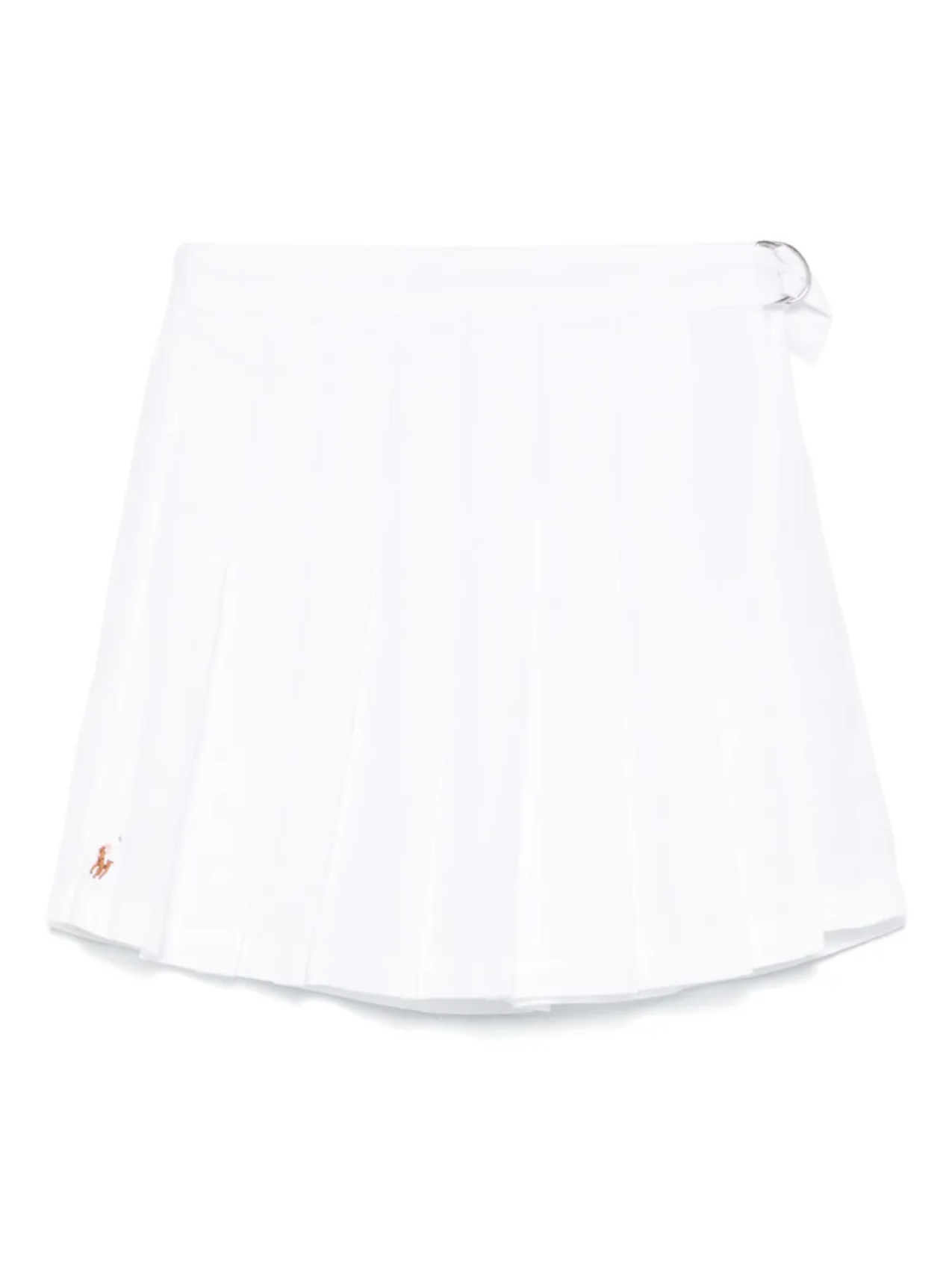 

POLO RALPH LAUREN KIDS юбка-шорты с вышивкой Polo Pony, белый
