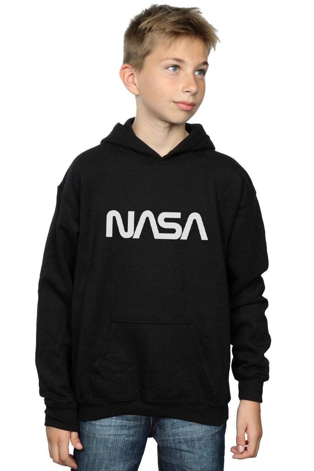 

Толстовка с современным логотипом NASA, черный