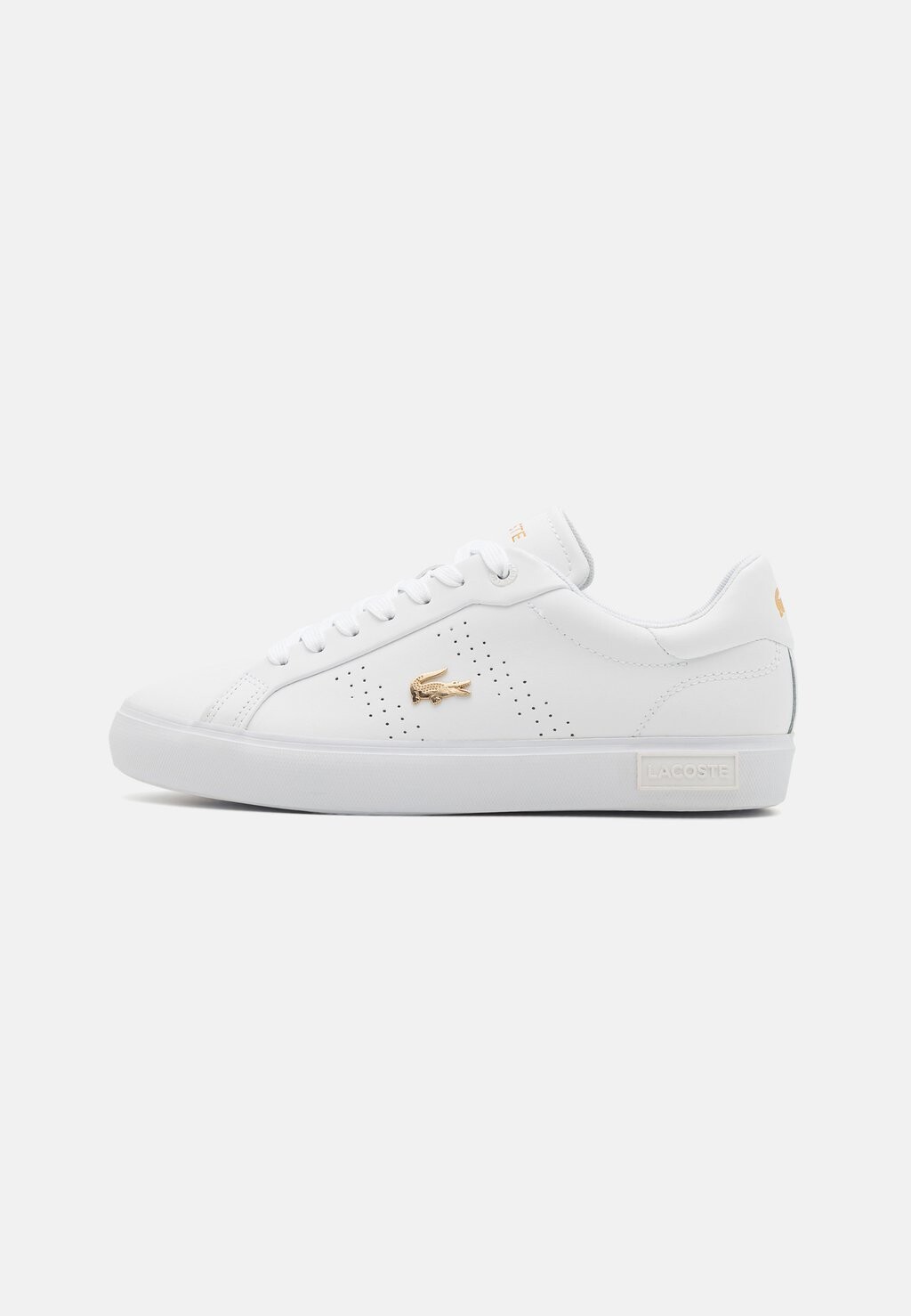 Низкие кроссовки Powercourt 2.0 Lacoste, цвет white/gold