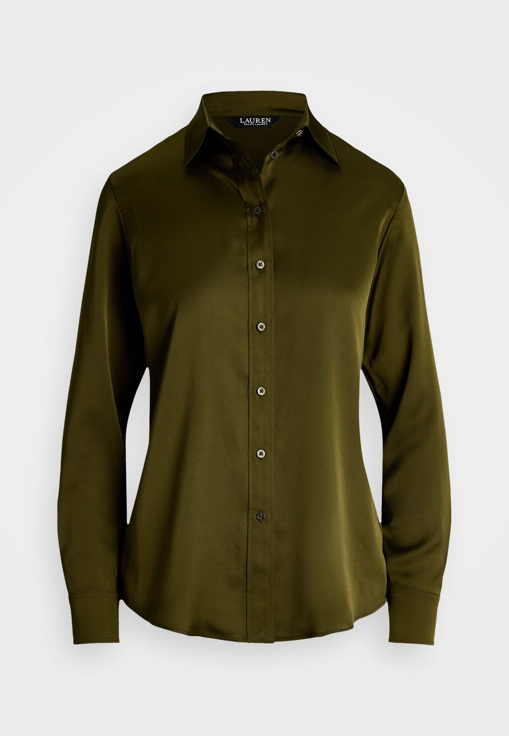 

Блузка на пуговицах CLASSIC FIT SATIN CHARMEUSE SHIRT Lauren Ralph Lauren, зеленый