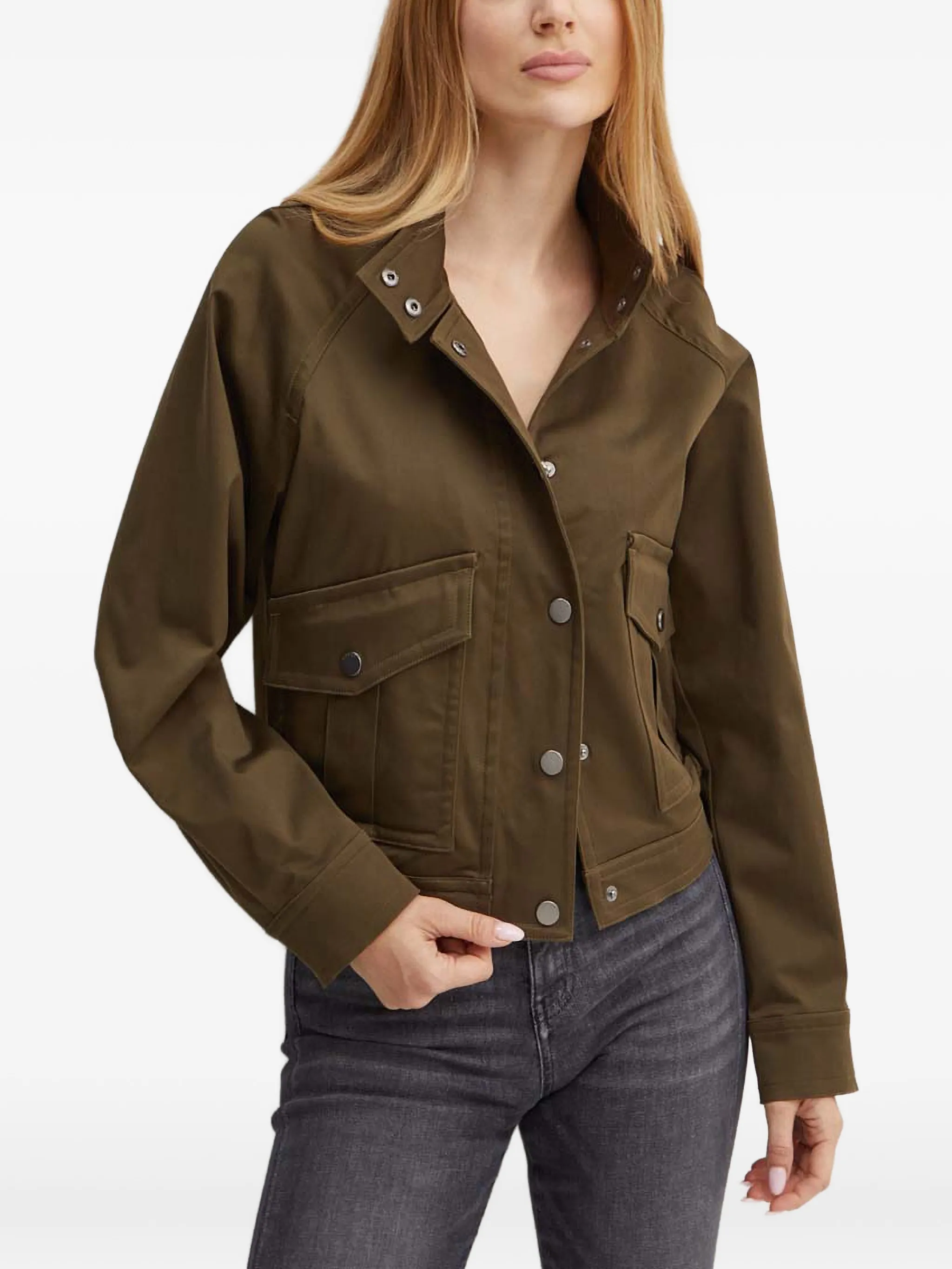 

Куртка на пуговицах Guess Usa, зеленый